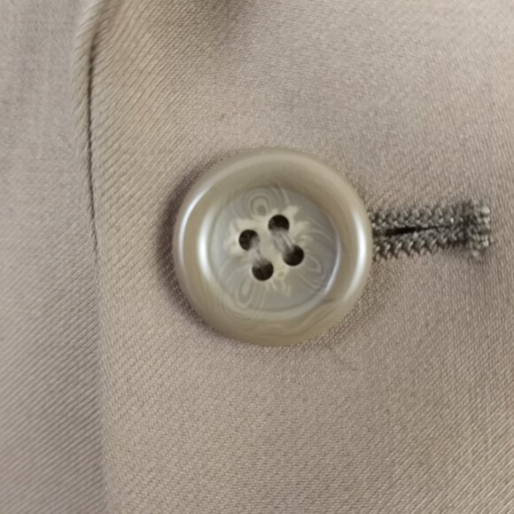 Vinci Designed in Italy 2 Piece Tan Suit Jacket 54XL / Pants 43 x 30 - Picture 4 of 16